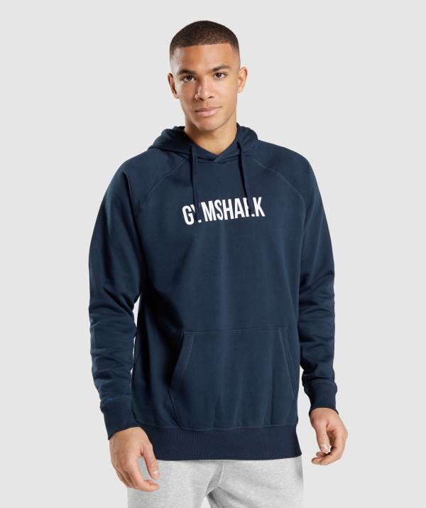 Panske Mikiny S Kapucňou Gymshark Apollo Námornícka Modrá | MU0386512